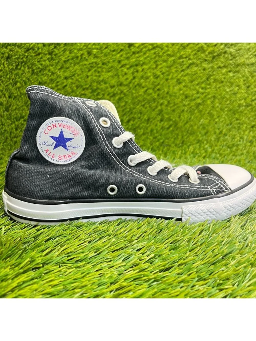 Converse Chuck Taylor All Star Hi Boys Size 2.5Y Black Athletic Shoes Sneakers